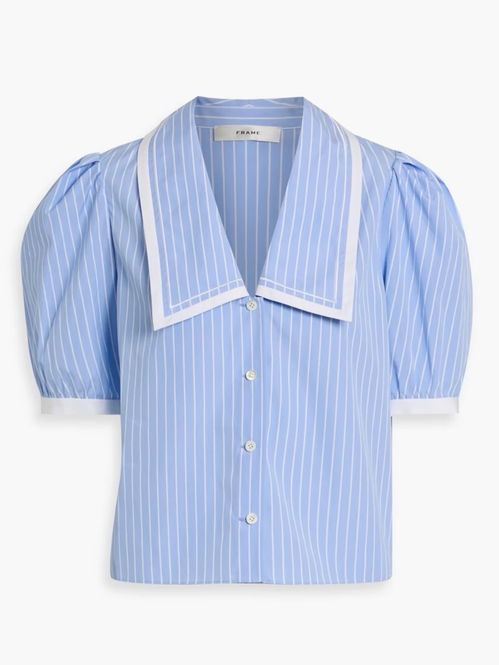 NEW FRAME sailor blouse the stripe blouse Large